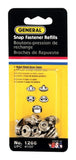 General Tools 1266 Solid Brass Snap Fastener Refill Kit with 6-Snap Set Model