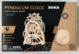 ROKR Mechanical Pendulum Clock 3D Wooden Puzzle LK501 Model Kit DIY Gear Clock Model