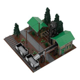 Modubrix Mocs Bricks Older Styled Underground Mine 2321 Parts Building Toys Kits Model