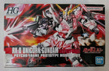 Bandai #100 RX-0 Unicorn Gundam Destroy Mode HG 1/144 Model Kit New Open Box Model