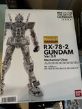 MG RX-78-2 Gundam Ver.3.0 Mechanical Clear Mobile Suit Limited Model Kit New Model