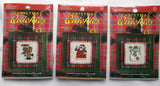Lot of 3 Janlynn Christmas Quickies Counted Cross Stitch Kits Model