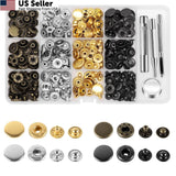 Alritz 15mm Leather Snap Fasteners Kit 72 Set 4 Colors with 15mm, 4 colors Model