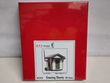B.T.S Structures 27111 RR CROSSING SHANTY Laser Cut Wood Model Building Kit HO Model