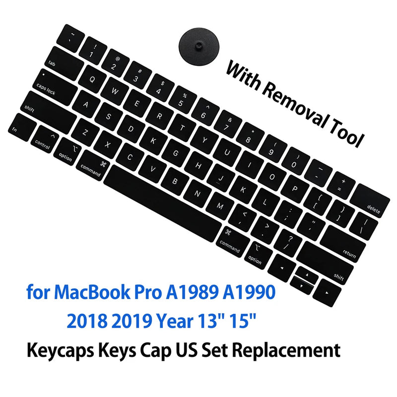 New Keyboard Key Cap for Macbook Pro 13" 15" A1989 A1990 Keycap 2018 2019 Model