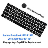New Keyboard Key Cap for Macbook Pro 13" 15" A1989 A1990 Keycap 2018 2019 Model