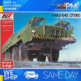 A&A Models 7225 - 1/72 MAZ-543 Heavy Arillery truck, scale plastic model kit Model