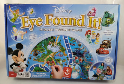Disney Eye Found It! Hidden Picture Board Game COMPLETE Family Game Night Model