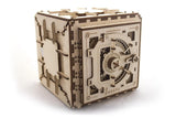 Model Safe Kit 3D Wooden Mechanical Puzzle Box DIY Brain Teaser Gift Model