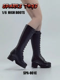 SPARKS TOYS 1/6 SPA-001C Female Black Boots Shoes Model For 12