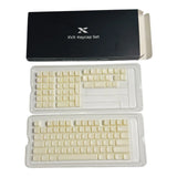 XVX White Jade Keycaps, Double Shot PBT Keyboard Key Caps 132 Keys MDA Profile Model