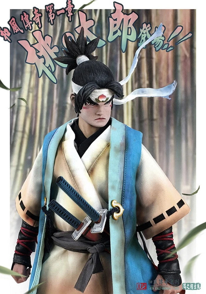 OUZHIXIANG 1/6 Momotaro Three head sculpts Action Figure Model In Stock NEW Model