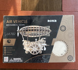 ROKR LK702 Air Vehicle Mechanical Gears 3D Wooden Puzzle Model Kit Model