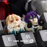 Chainsaw Man Reze Resin Artisan Keycap ESC Custom Mechanical Keyboard Anime Gift Model