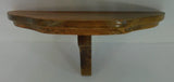 Home Interiors Small Wood Wall Shelf Figurine With Display Groove 10" Across Model