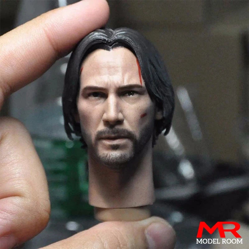 1/6 Reeves Injured Head Sculpt Carving Model Fit 12'' Male Action Figure Model
