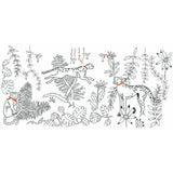 Le Bonheur des Dames stamped freestyle stitch kit "Jungle Animals", 45x21cm, DIY Model