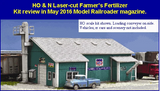 Blair Line #2007 HO Scale Laser-cut Farmer's Fertilizer Bulk Plant Kit NIB Model