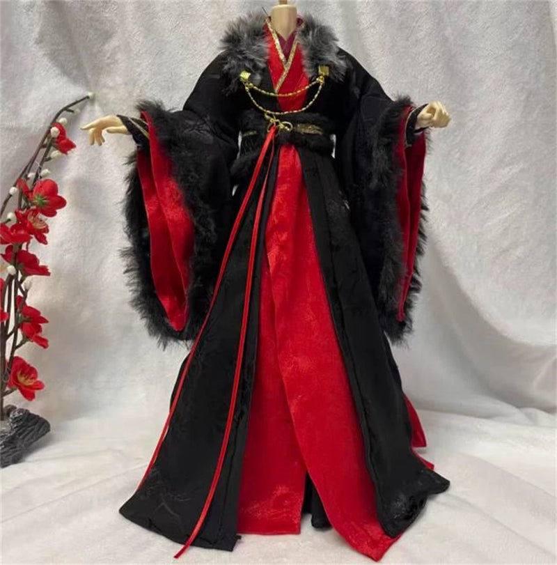 1/6 Male  Ancient Hanfu Outfit robe Dress Clothes suit For 12inch figure Toys Model