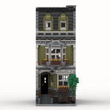 MOC-119122 Old English Town House Architecture Model Building Kits 2374 Pcs Model