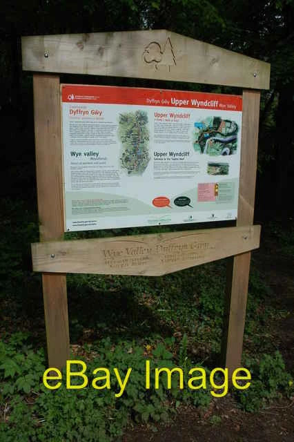 Photo 6x4 Information board Upper Wyndcliff Forestry Commission informati c2008 Model