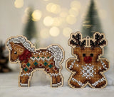 Cross-Stitch Kit Honey gingerbread on Perforated Plywood Base DIY Embroidery Kit Model
