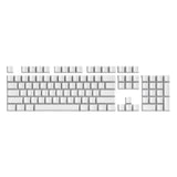 104Pcs White Original Profile No Letter PBT Blank Keycap for Mechanical Model