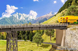 STEEL GIRDER DECK BRIDGE with ANGLED ENDS - 10 in LONG -HO Scale HUGE KIT - NEW Model