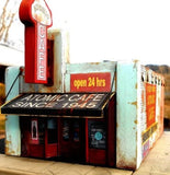 Downtown Deco 2023 N 2-1/4? x 3-1/4 The Atomic Caf?? Cast-Hydrocal Kit Model