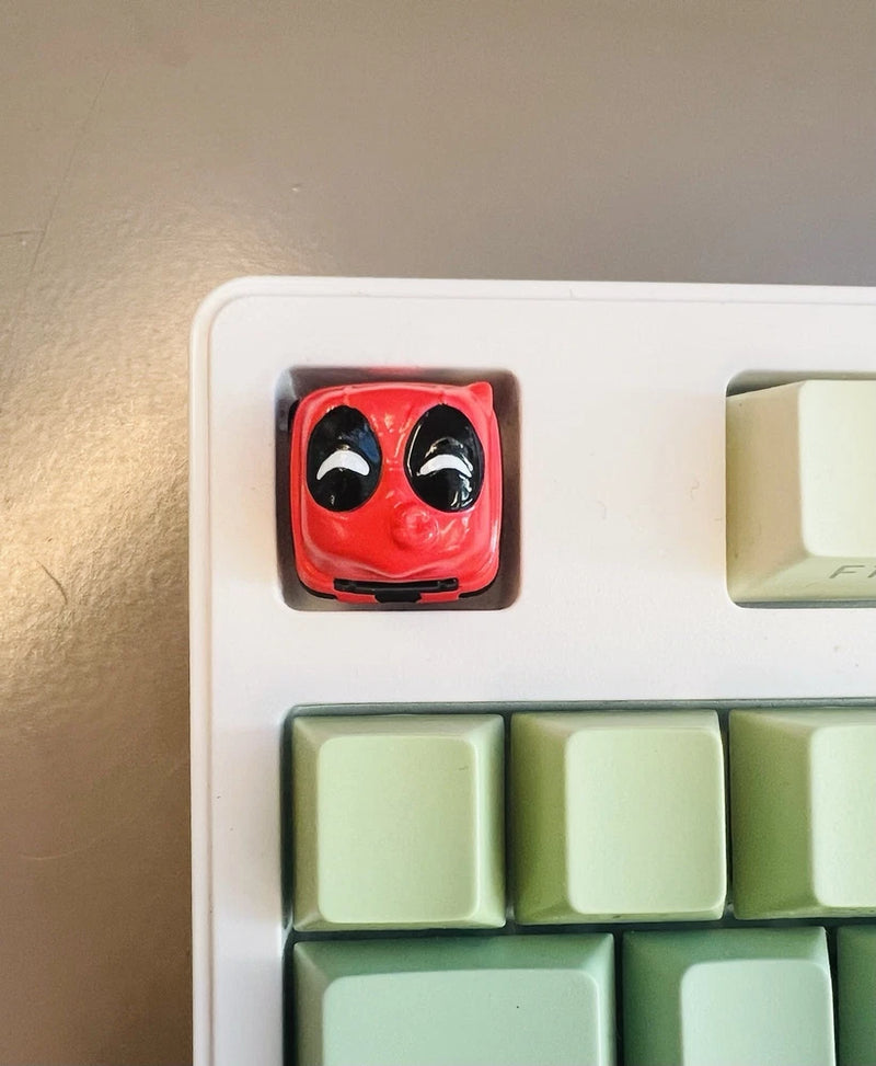 Deadpool Inspired Handcrafted Keycap For Gaming Fan - Iconic Face Model