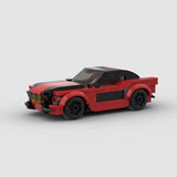 MOC Car Ford Mustang Fastback Building Block Model Kit Toy Gift 145 Pcs Model