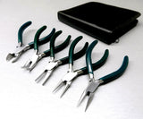 5 Pc Jewelers Pliers Set Jewelry Making Beading Wire Wrapping Hobby 5" Plier Kit Model