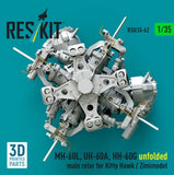 MH-60L, UH-60A, HH-60G unfolded main rotor 1/35 Reskit RSU35-0062 Model