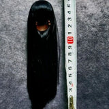 1/6 Female  Black Long Straight Hair Accessories Fit 1/6 Head Sculpt Model toys Model