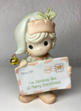 Precious Moments #455601 I'M SENDING YOU A MERRY CHRISTMAS  - 1998 - W/ Box Model