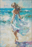 Girl on Beach - Counted Cross Stitch Kits Needlework Embroidery DIY Model