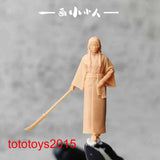 1/64 1/87 1/43 Samurai Game girl Scene Minatures Figures Doll For Cars Model Toy Model