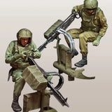 1/35 WW2 US Helicopter Door Gunners RESIN FIGURE MODEL KIT Unassembled Unpainted Model