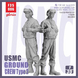 Gloria F35006 1/35 USMC Ground Crew Type 2 3D?Printed Resin Figure Model Kit Model