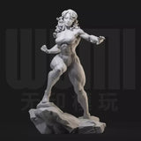 1/24 RESIN FIGURE MODEL KIT Sexy Big Muscle Workout Girl Unassembled Unpainted Model