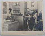 Vintage 10x8 Glossy Photo Telephone Switchboard Office Operators Man Woman Desk Model