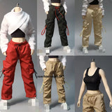 1/6 Female Trendy Sweatshirt Workwear Work Pants Model For 12" Action Figure Model