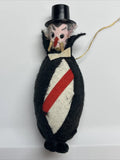 Vintage Occupied Japan 1950's Dracula Vampire Halloween Ornament 4" Christmas JD Model
