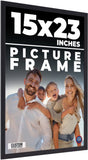15x23 Frame Black Real Wood Picture Frame Width 0.75 inches | Interior Frame Dep Model