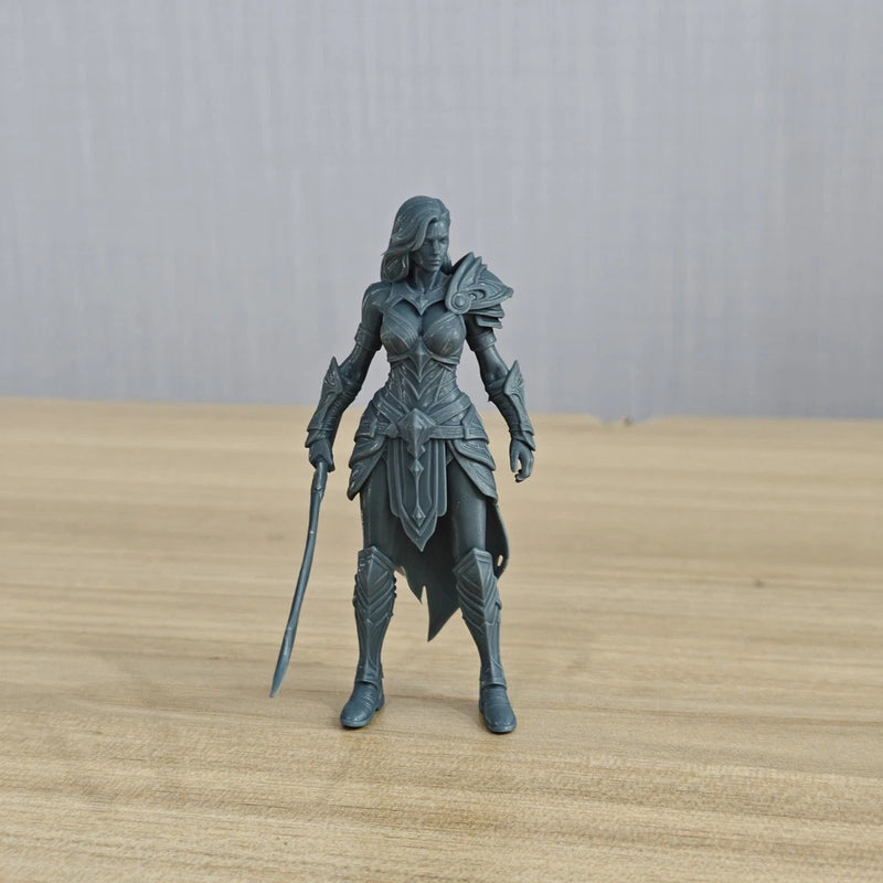 1/24 LYTR241358 Fantasy Mechanical Armor Female Warrior 3D Printed Figure Model Model