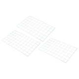 20"x12" Wire Grid Panel, 3 Pack Wall Grid Decorative Board Photo Display White Model