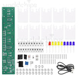 DIY LED Music Spectrum Electronic Kit Crystal Column Audio Display LM339 LM358 Model