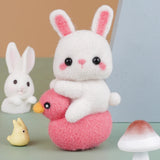 Rabbit Needle Felting Kit. Wizardi DIY Wool Craft Kit F07N8-W283 Model