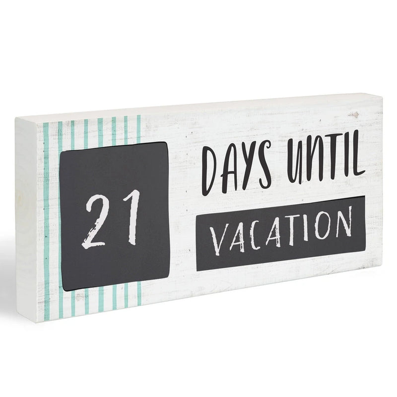 12"x5.5" Chalk Board Sign Days Until Stripes Countdown Wedding Baby Holiday Model