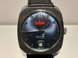 VINTAGE RARE SWISS ADVERTISING OF CIGARETTES "MARLBORO" MEN'S WATCH "CRONEL" 17J Model